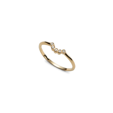 Gold Half moon ring