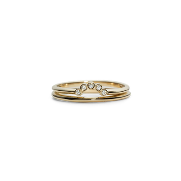 Gold Half moon ring